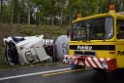 VU Gefahrgut LKW umgestuerzt A 4 Rich Koeln Hoehe AS Gummersbach P276